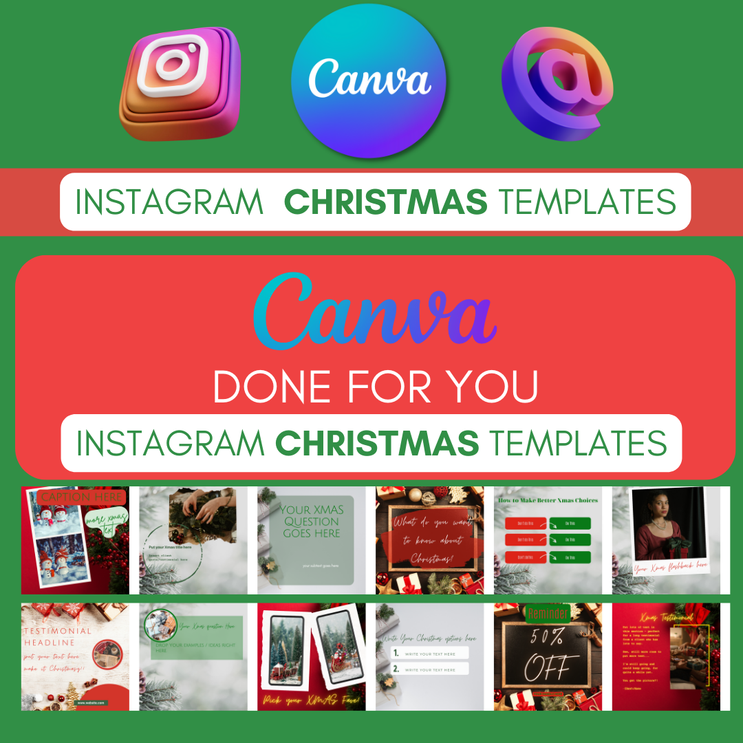 Instagram Social Media Templates CHRISTMAS Designs